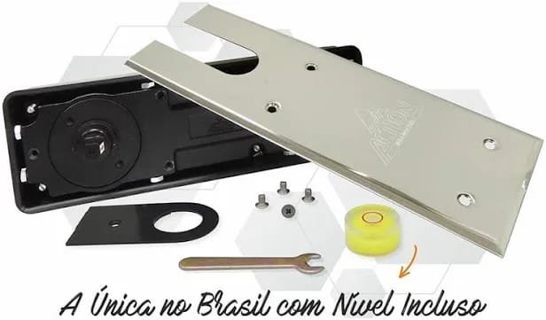 Componentes de mola de piso para porta de vidro com nível de instalação na Zona Sul do Rio